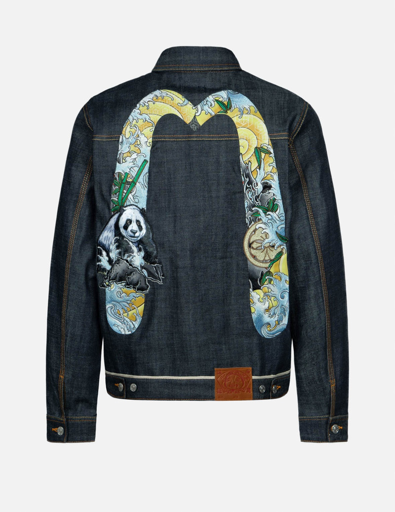 EVISU PANDA DAICOCK EMBROIDERY REGULAR FIT DENIM JACKET outlook