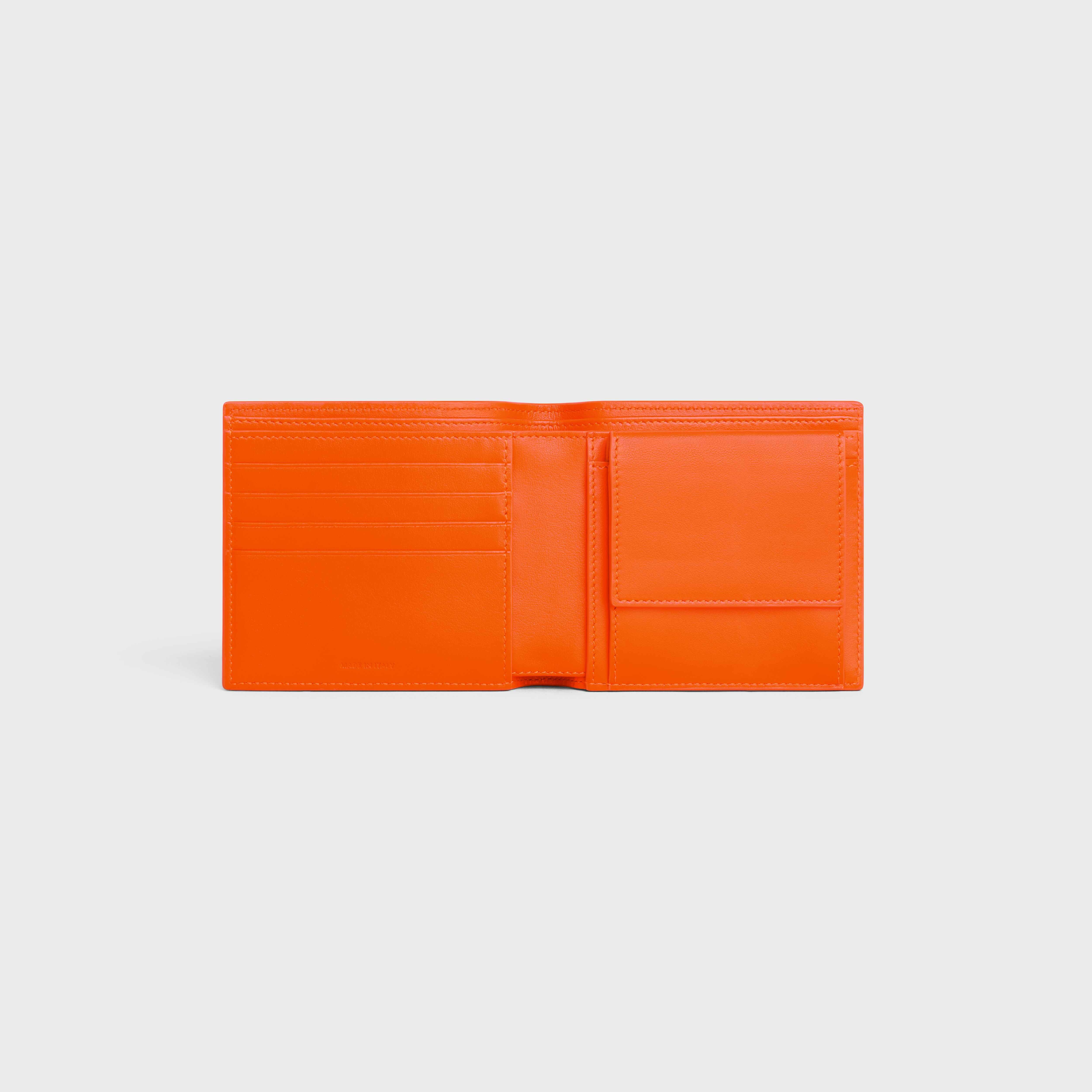 Bi-fold Wallet with Coin in grained calfskin - 4