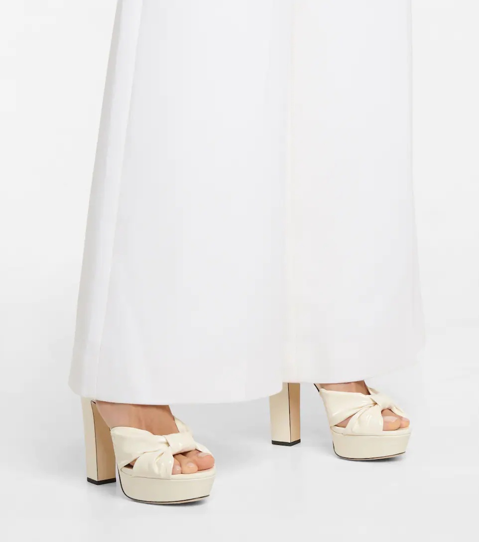 Heloise 120 patent leather platform sandals - 4