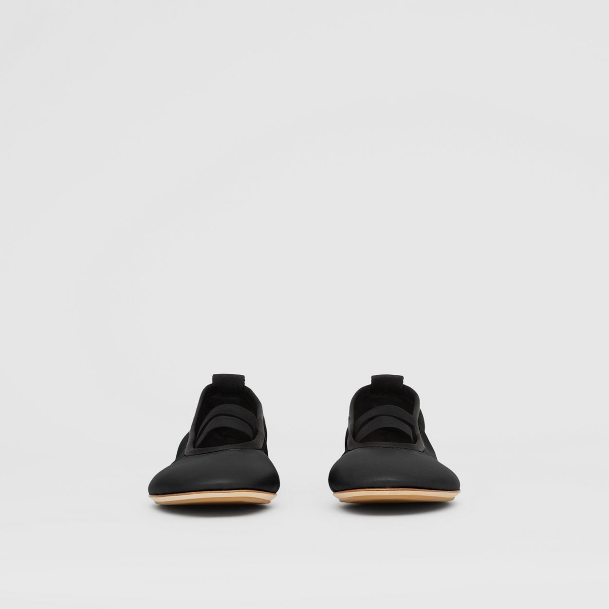 Logo Detail Lambskin Ballerinas - 4