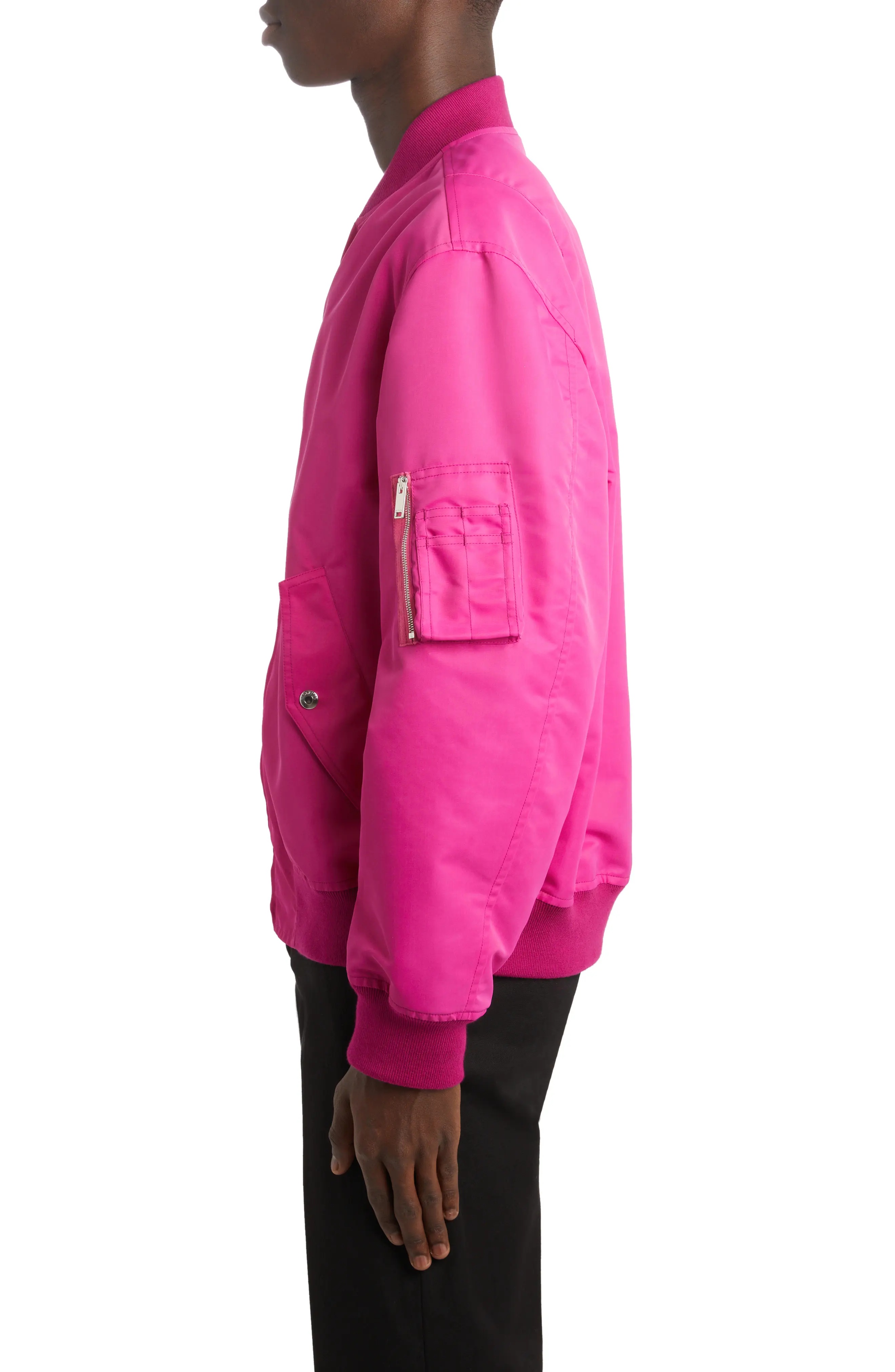 Valentino Nylon Bomber Jacket nordstrom REVERSIBLE