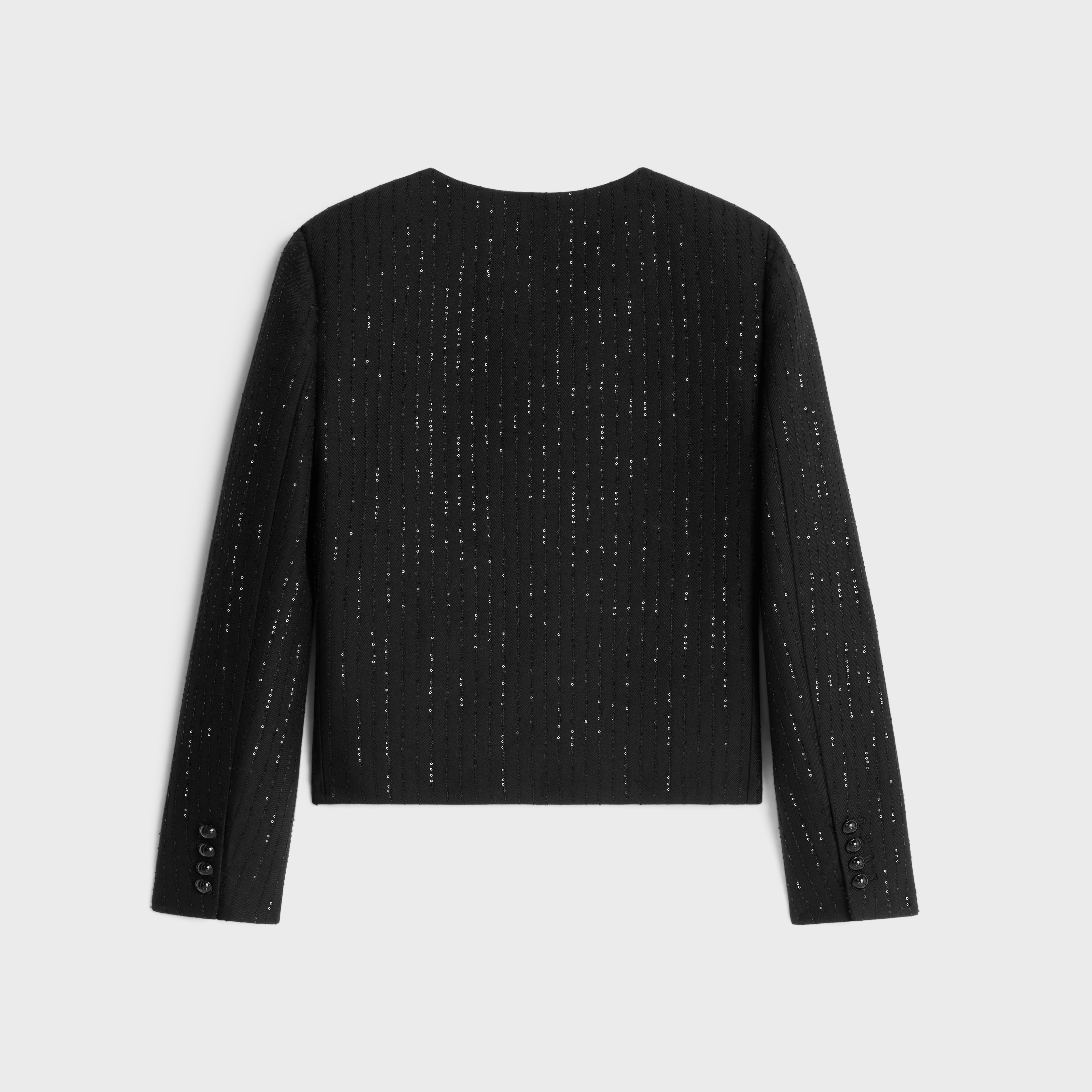 chelsea jacket with sequins in double faced wool - 2