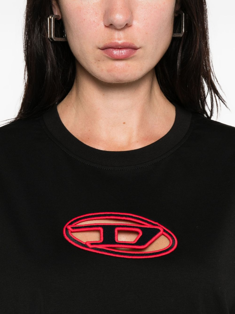 logo crew-neck top - 5