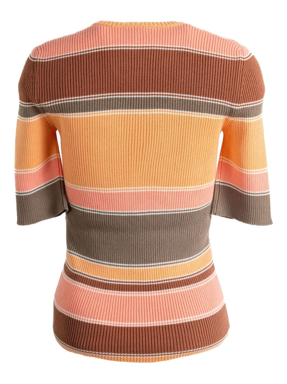 striped rib-knit top - 2