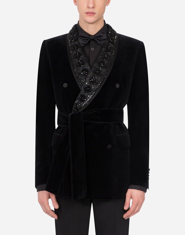 Velvet Martini-fit tuxedo jacket - 1