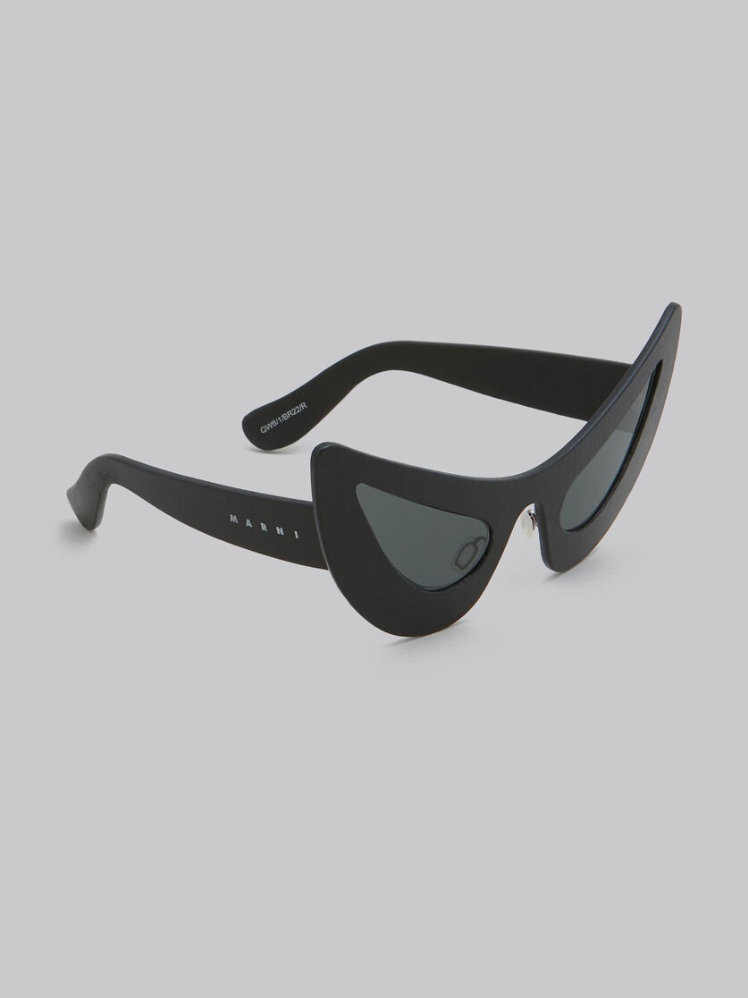 CHAR DHAM BLACK LEATHER SUNGLASSES - 3