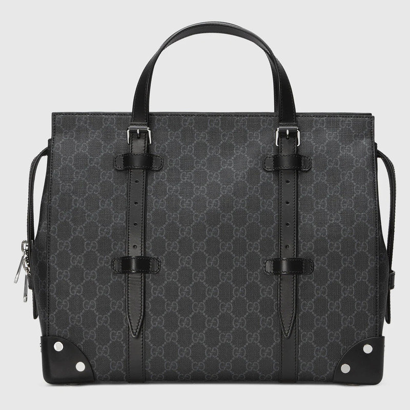 GG tote bag with leather details 1