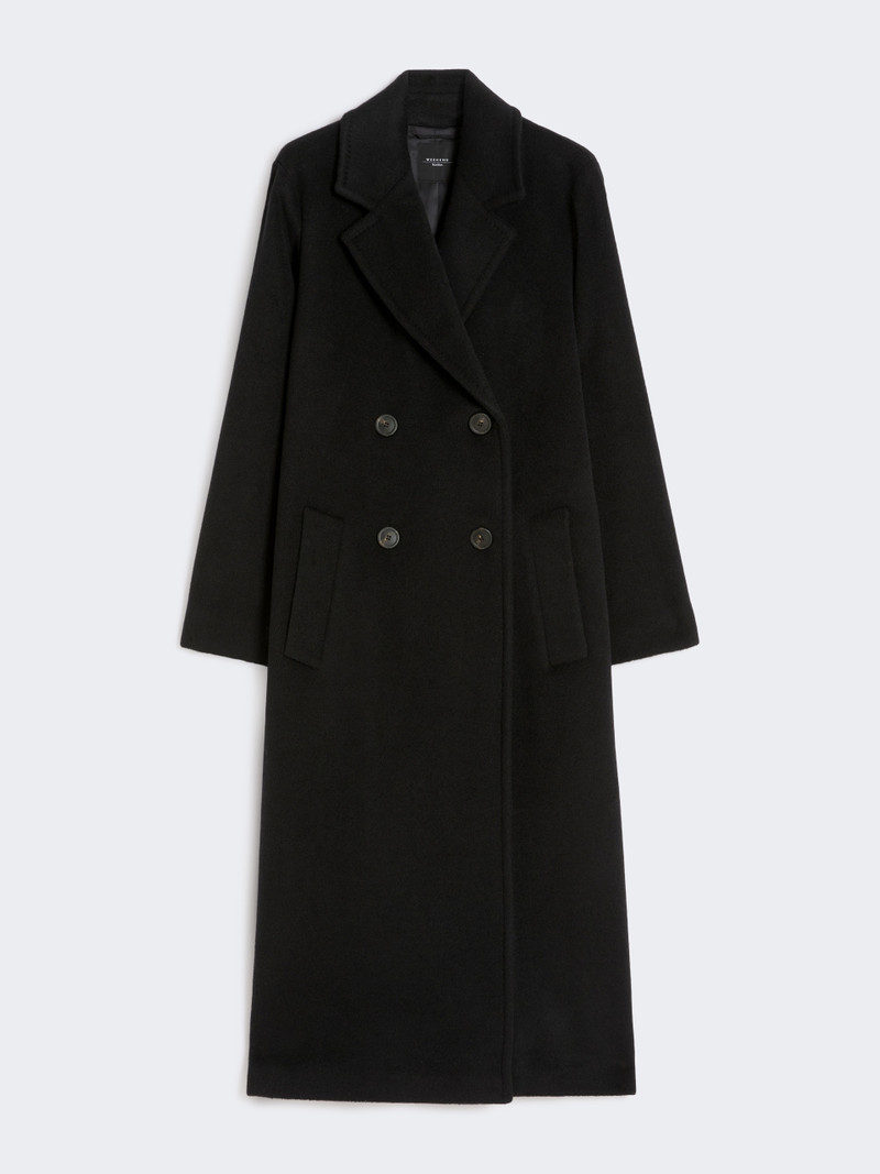 ZUFOLO Double-breasted coat in wool and alpaca 1