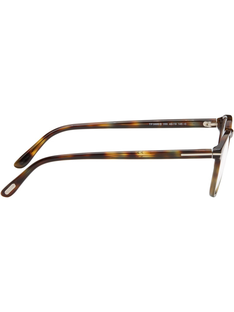 TOM FORD Brown Round Glasses outlook