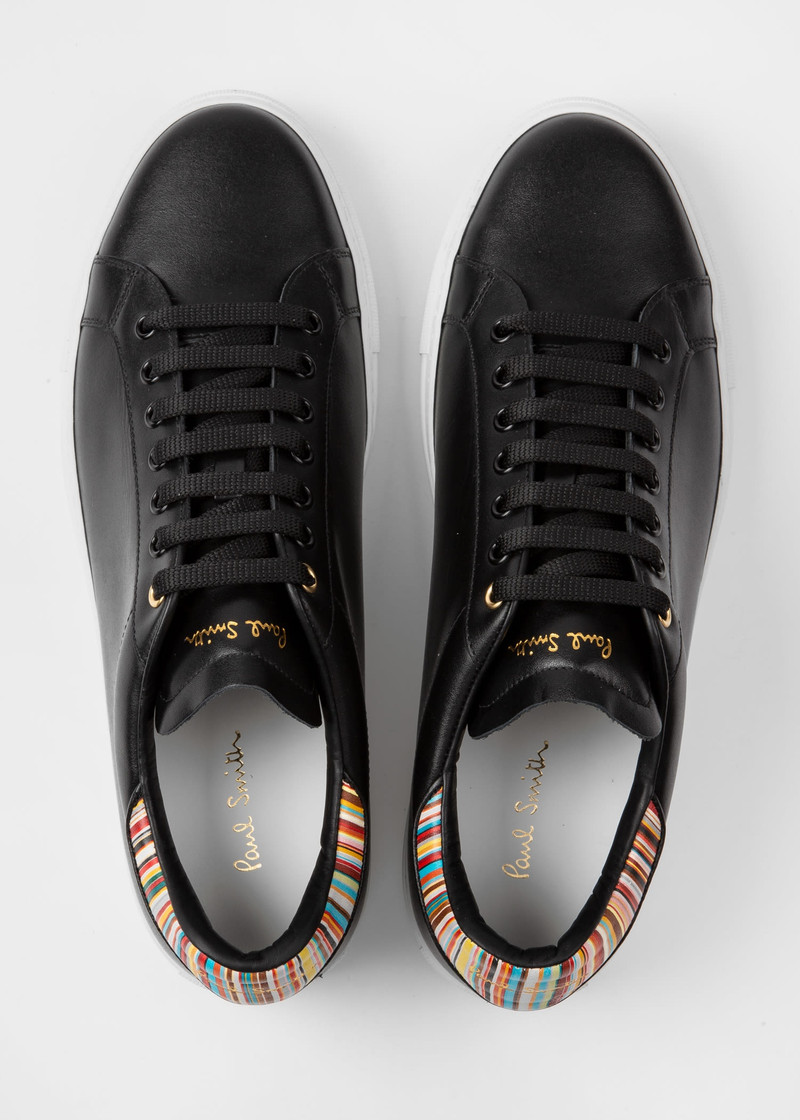 Leather 'Beck'Sneakers With 'Signature Stripe' Heel 패널 5