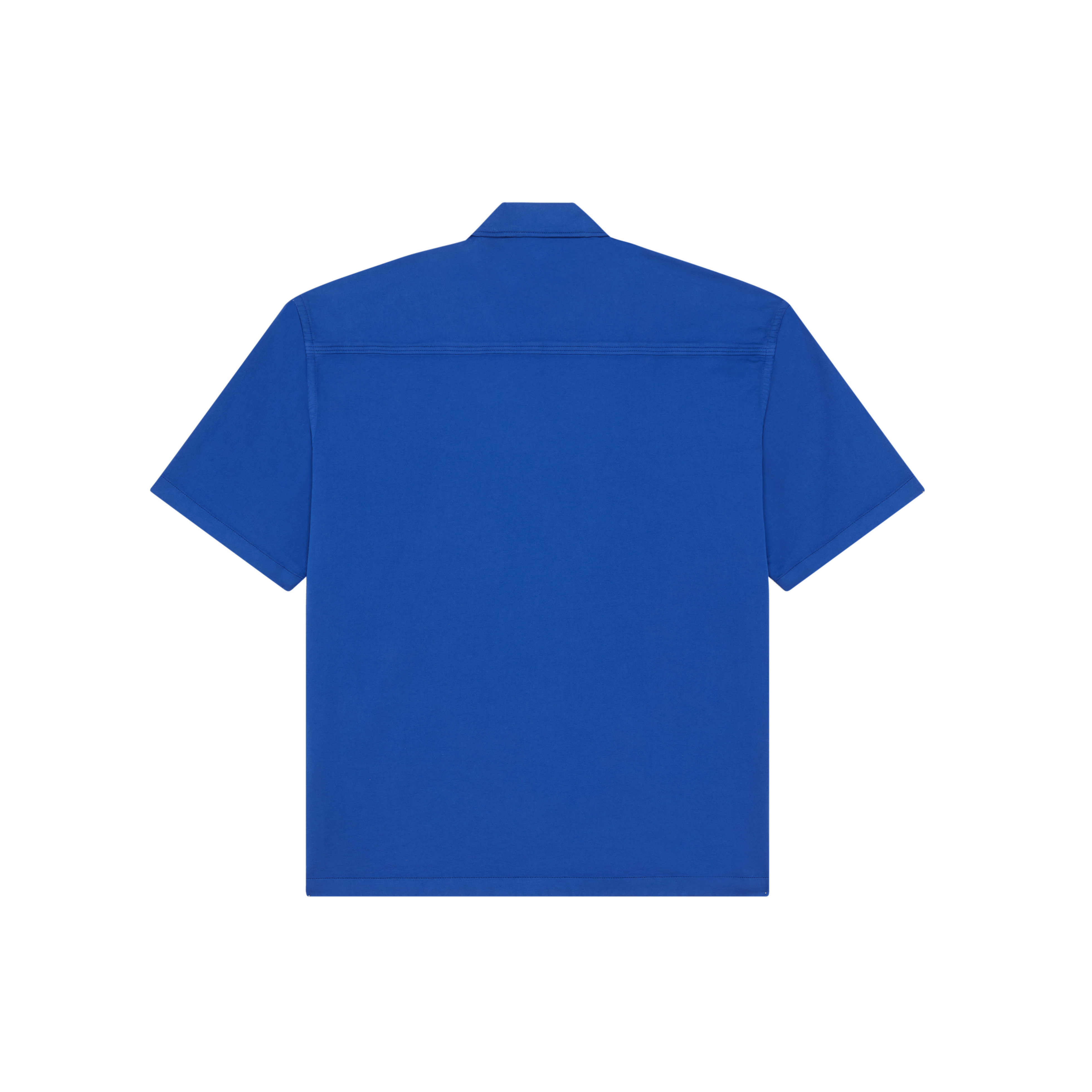 Men Bowling Shirt Cotton Solid Shirt - 2