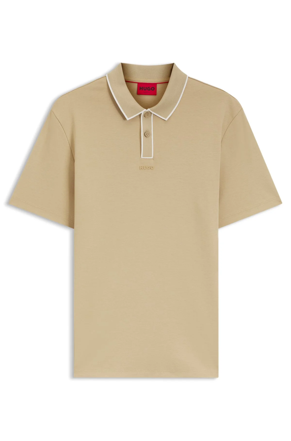 LUXURY COTTON POLO SHIRT WITH CONTRAST TRIM - 1