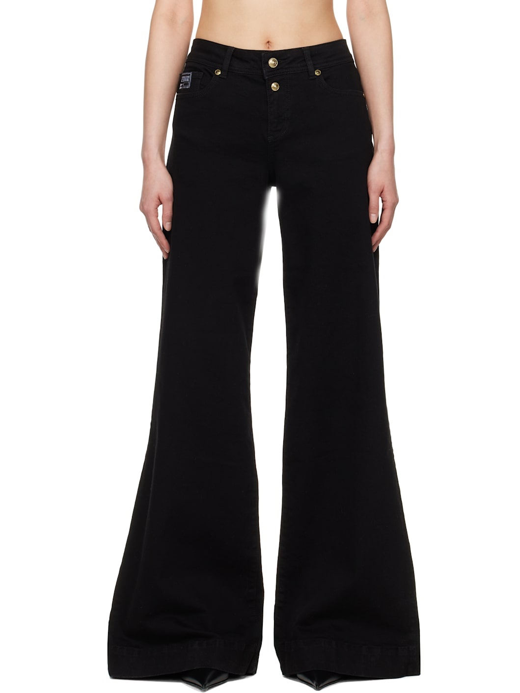 Black Flared Jeans - 1