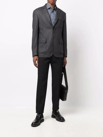 Z Zegna long-sleeve poplin shirt outlook