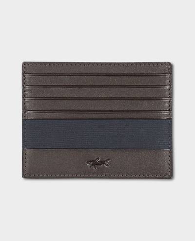 Paul & Shark Leather and recycled fabric Cardholder outlook
