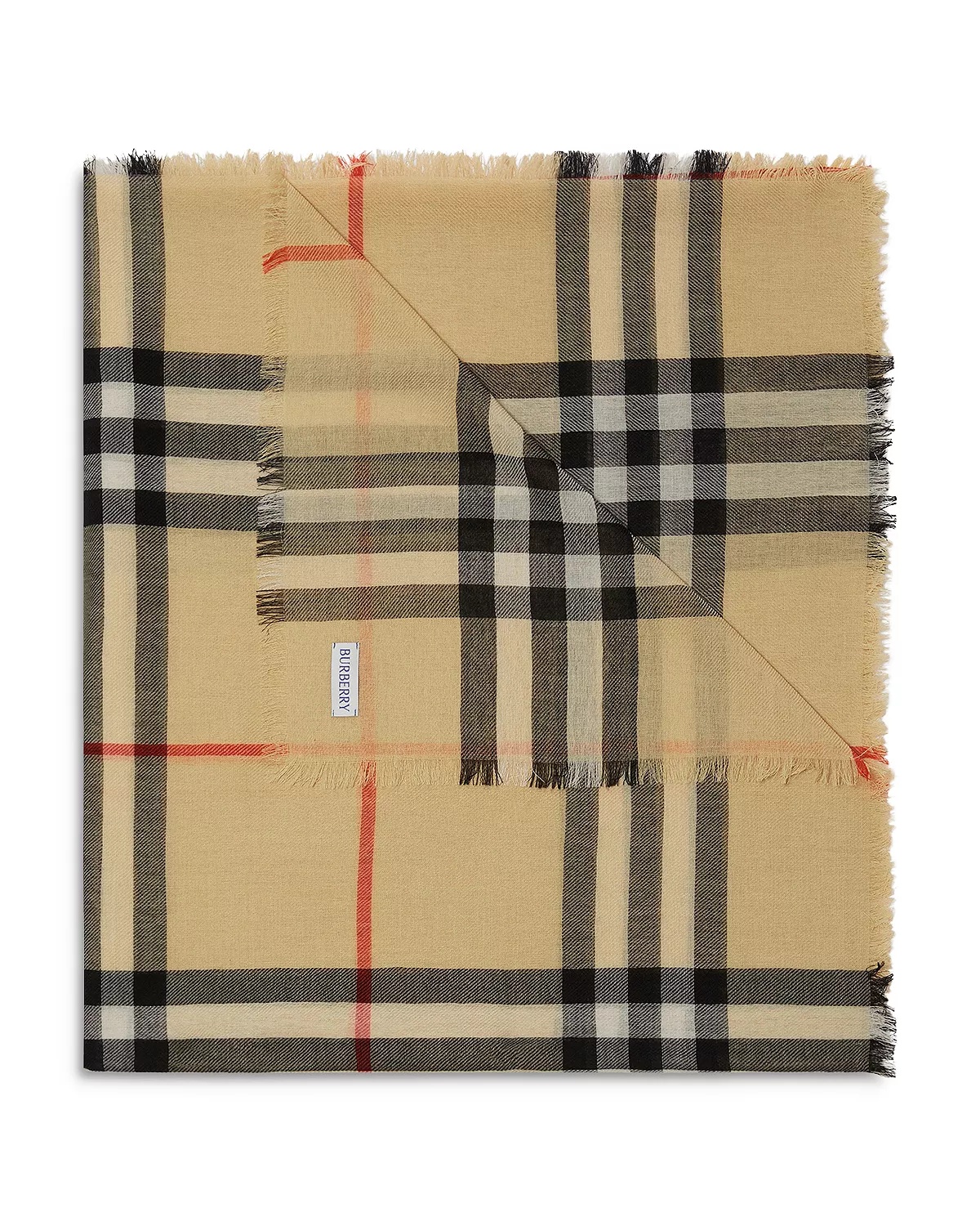 Check Wool Scarf - 7