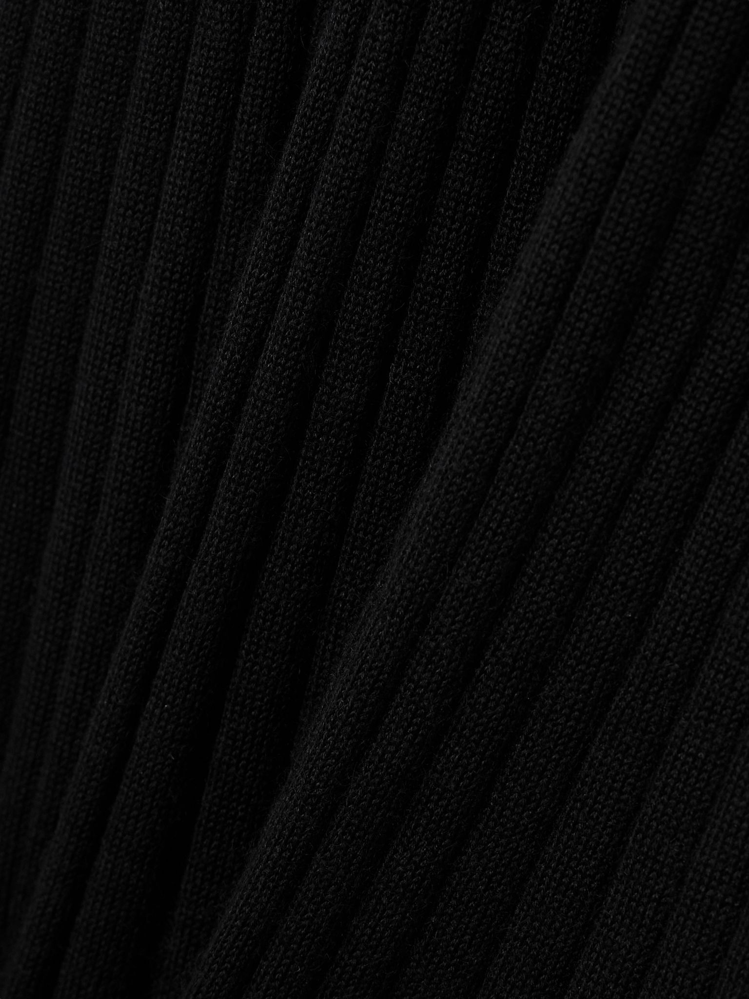 Ardor ribbed cashmere and silk-blend midi dress Black - 4