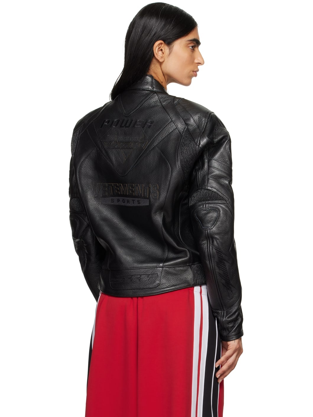 Black Pro Racing Leather Jacket - 3