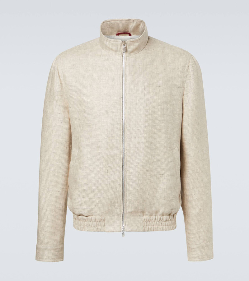 Silk, linen, and wool jacket 1