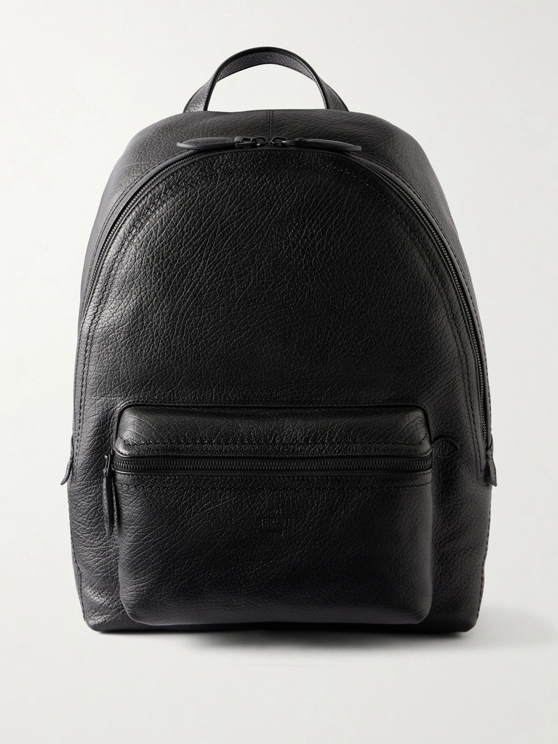 Time Off Full-Grained Leather Backpack 1