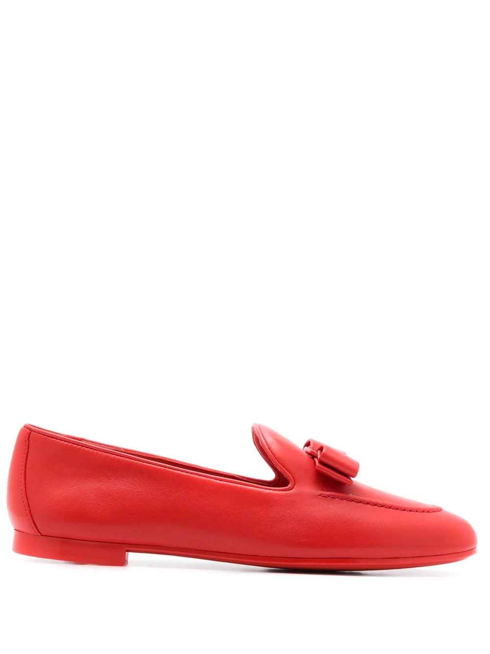 Lesley bow-detail loafers - 1