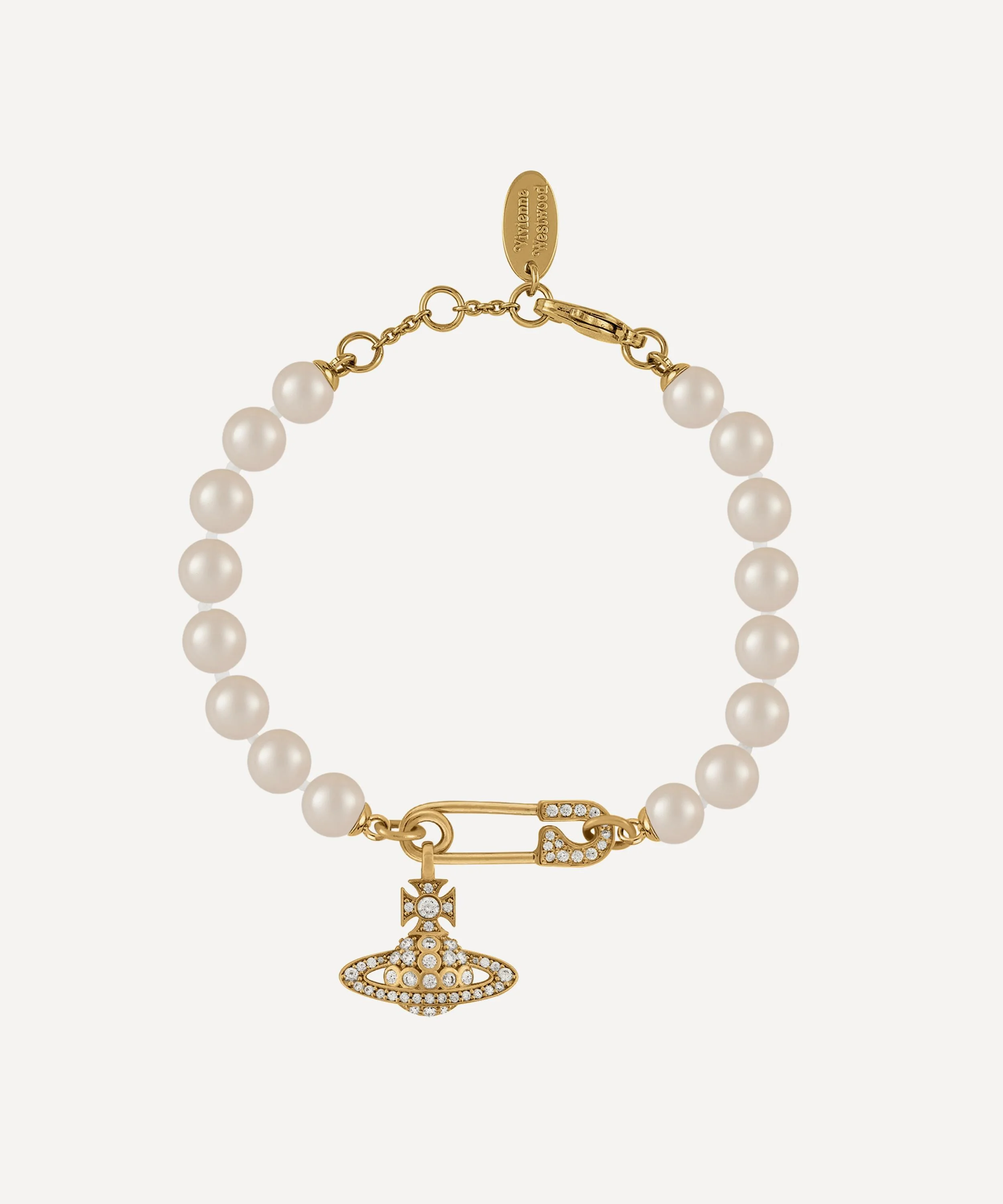 Gold-Tone Lucrece Pearl Bracelet - 1