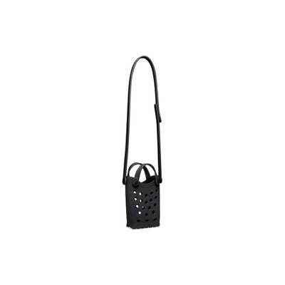 BALENCIAGA Crocs™ Phone Holder With Strap  in Black outlook