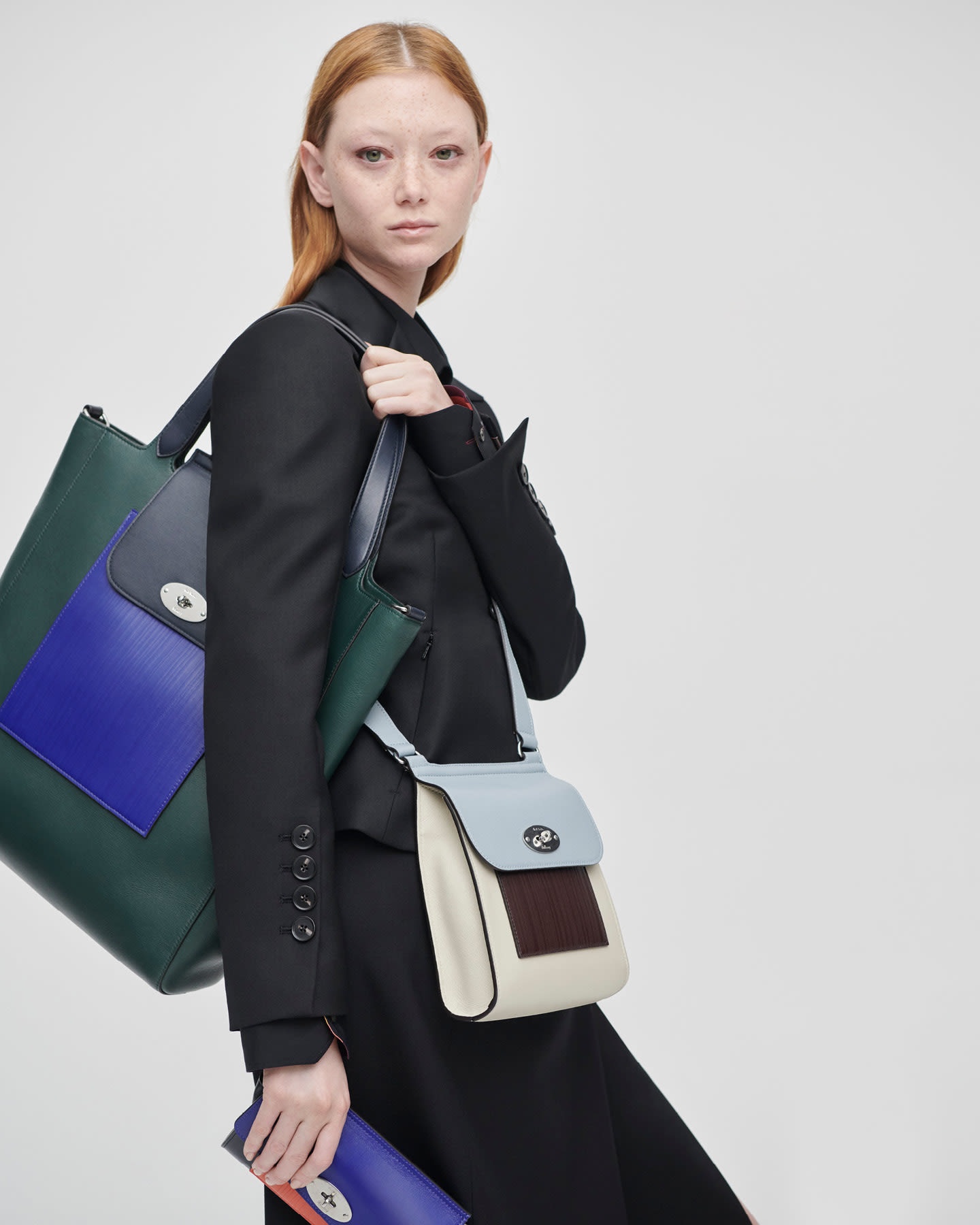 Mulberry x Paul Smith - Cloud Blue Small Antony Bag - 10