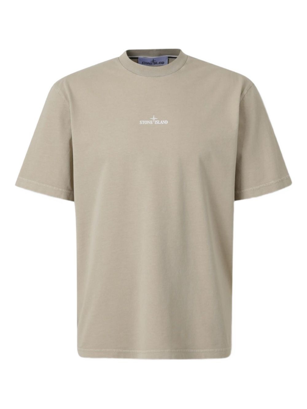 logo-print circular-logo T-shirt - 1