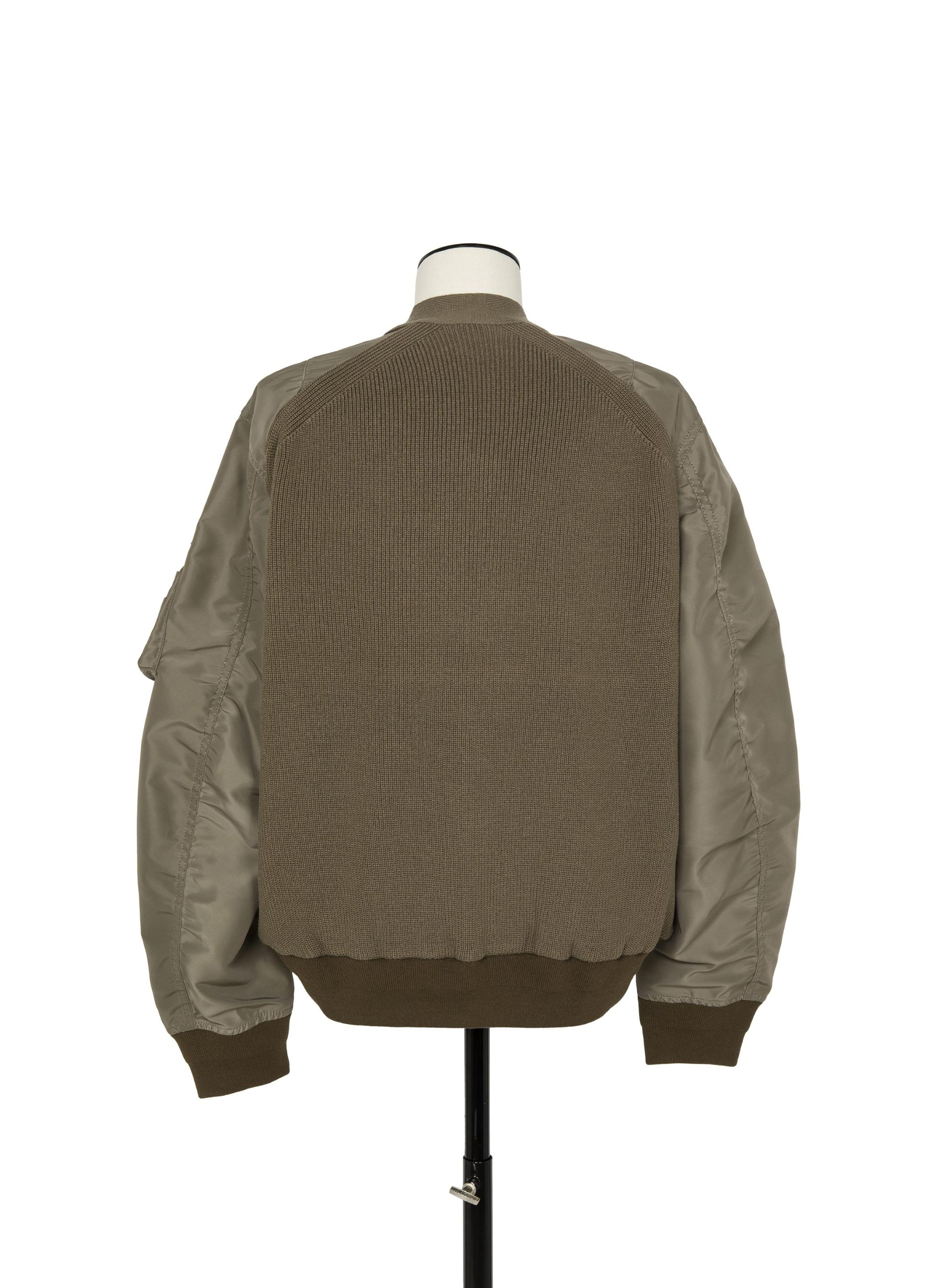 Nylon Twill x Knit Blouson - 3