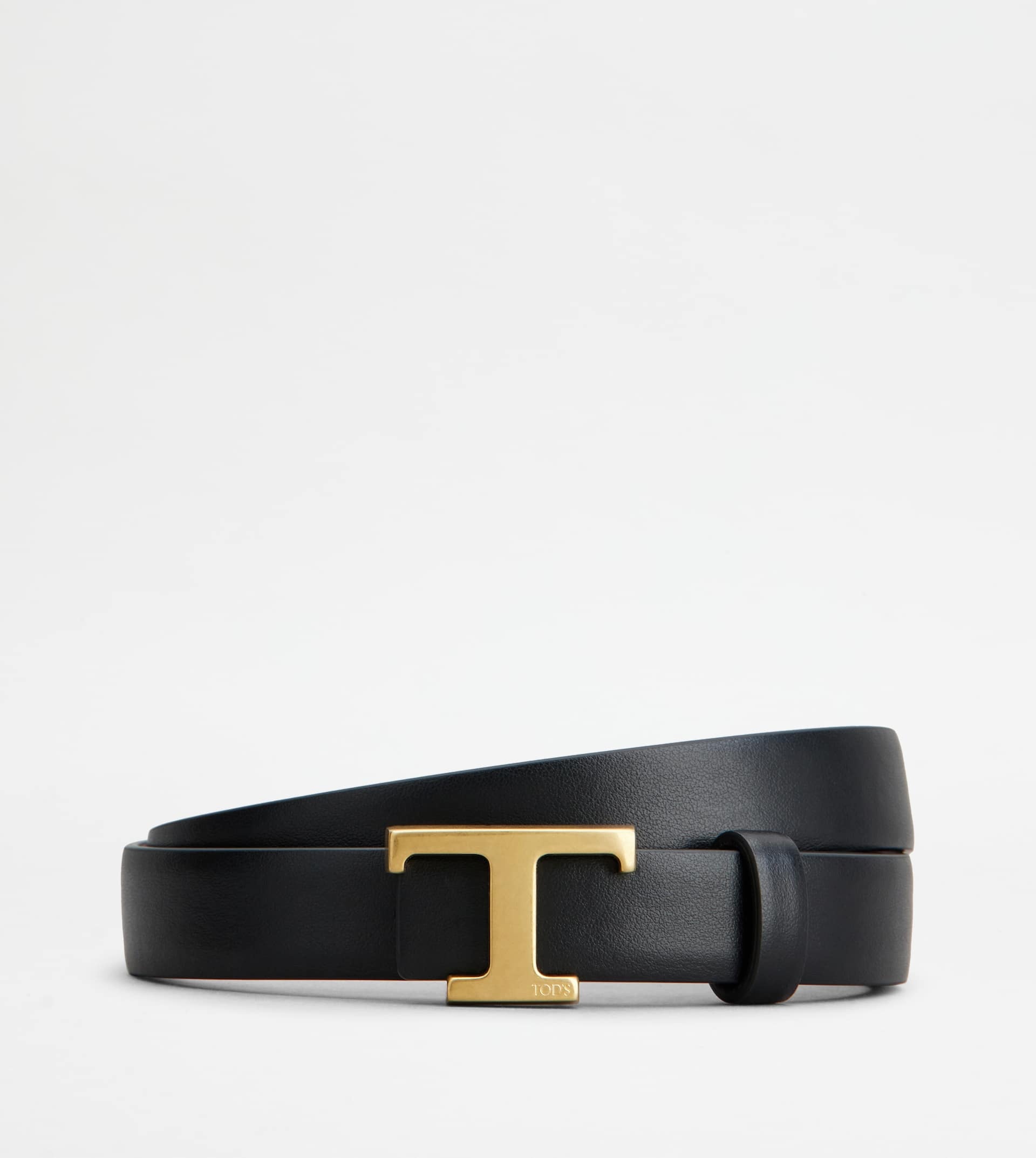 T TIMELESS REVERSIBLE BELT IN LEATHER - BLACK, RED - 1