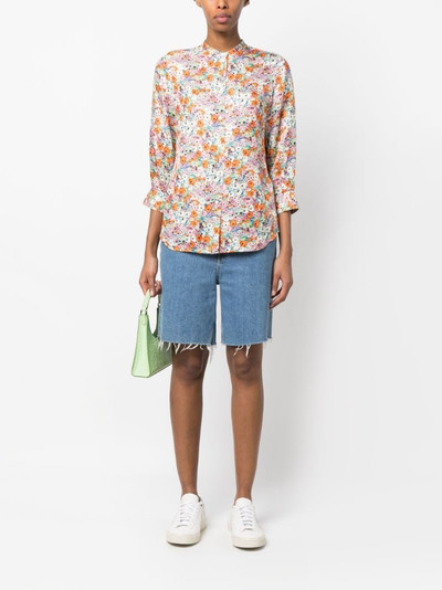 Aspesi floral-print silk-blend blouse outlook