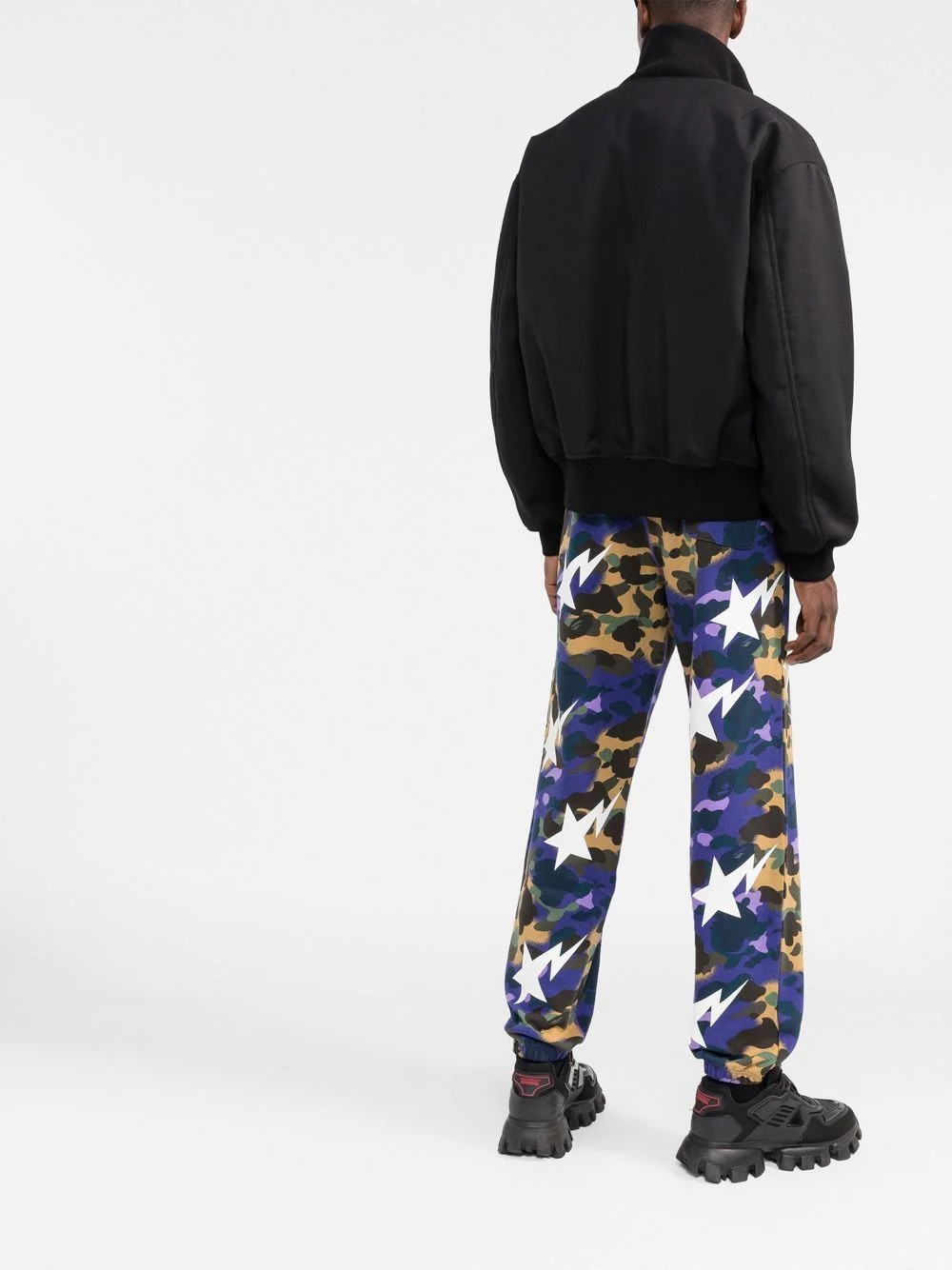 x BAPE camouflage track pants - 4