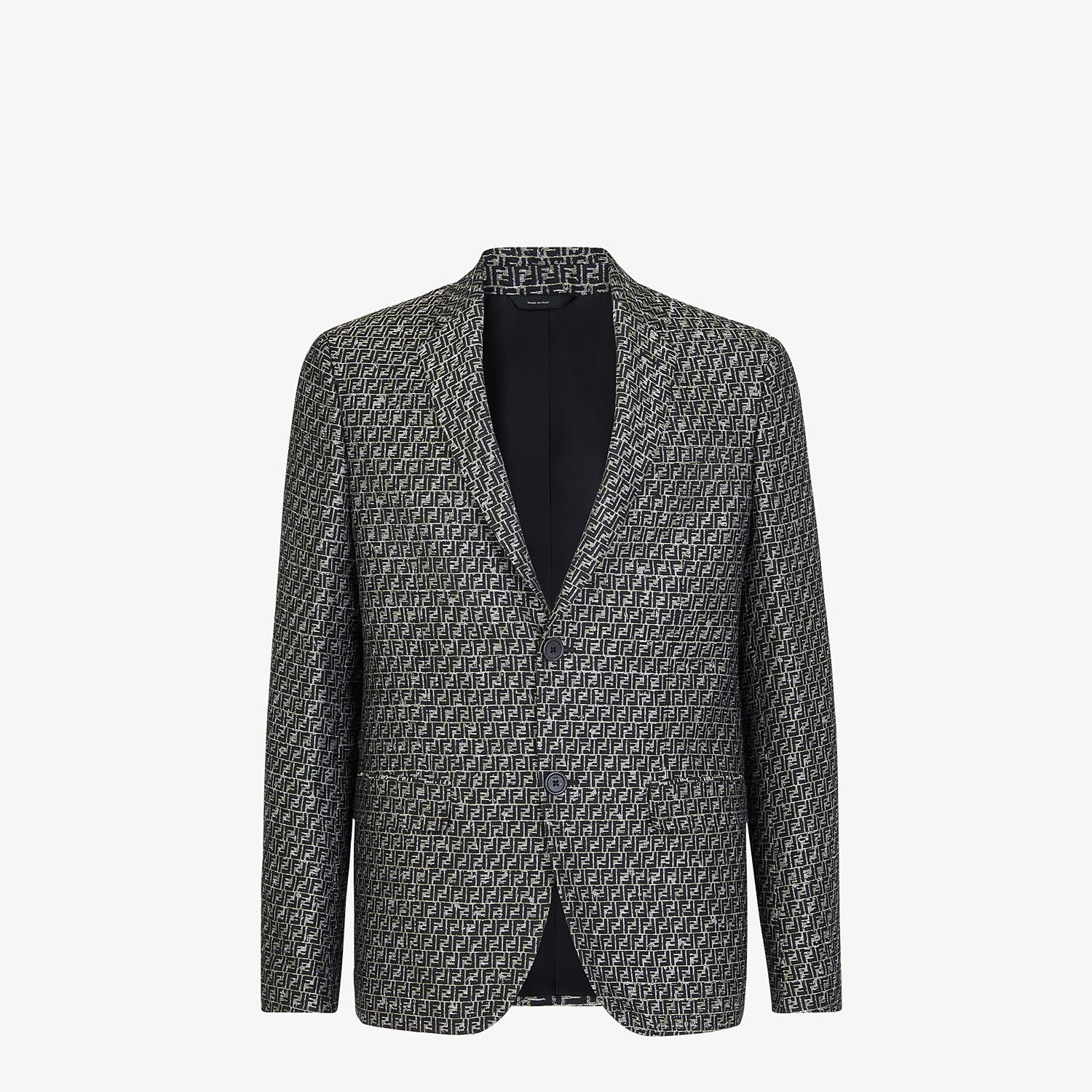 Green jacquard blazer - 1