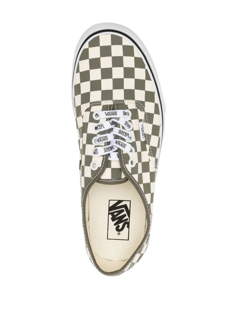 Authentic gingham-check canvas sneakers - 4