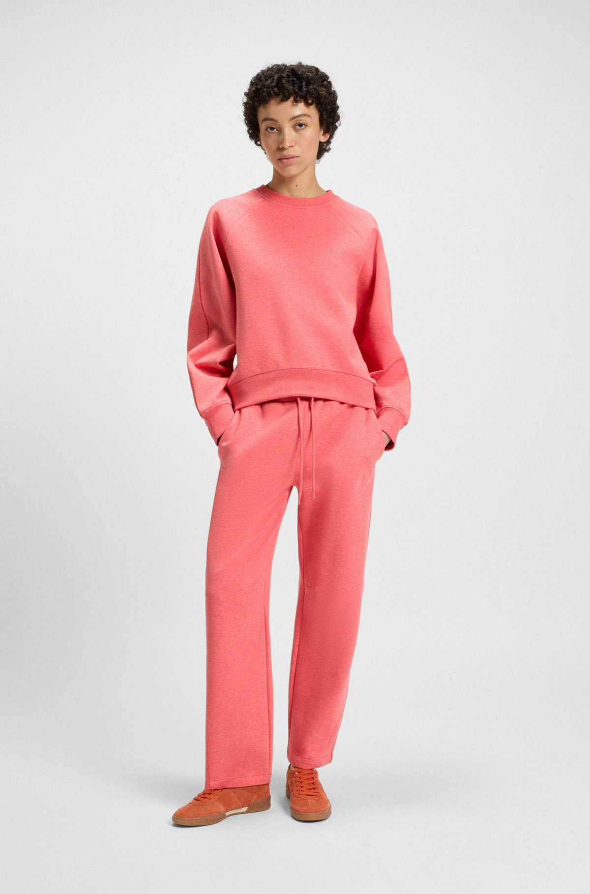 CROPPED TRACKSUIT BOTTOMS WITH DOUBLE B MONOGRAM - 3