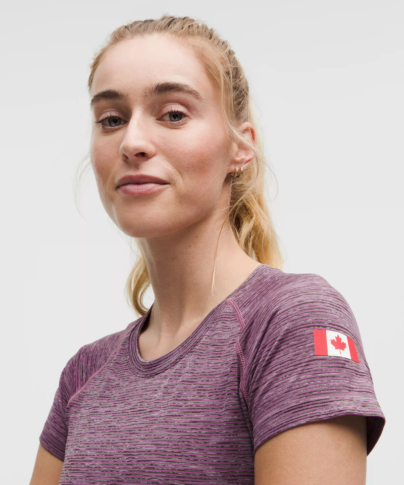 Team Canada Swiftly Tech Short-Sleeve Shirt 2.0 Hip Length *CPC Logo 4