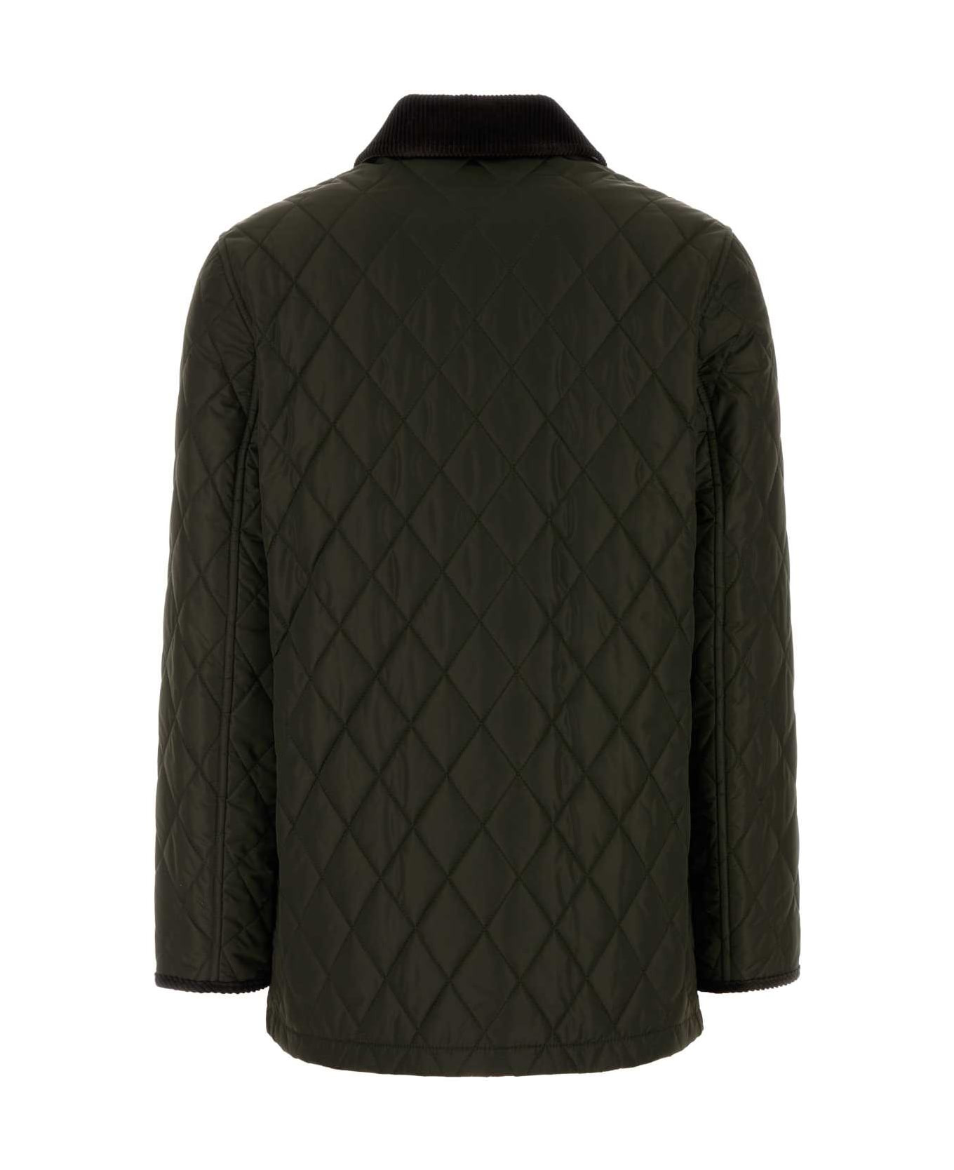 Army Green Nylon Jacket - 2