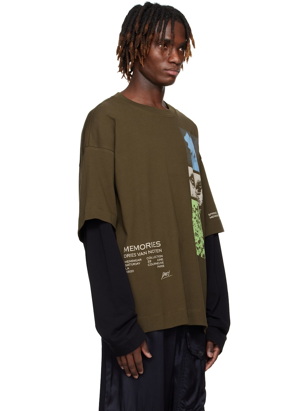 Khaki Long Sleeve Show T-shirt - 2