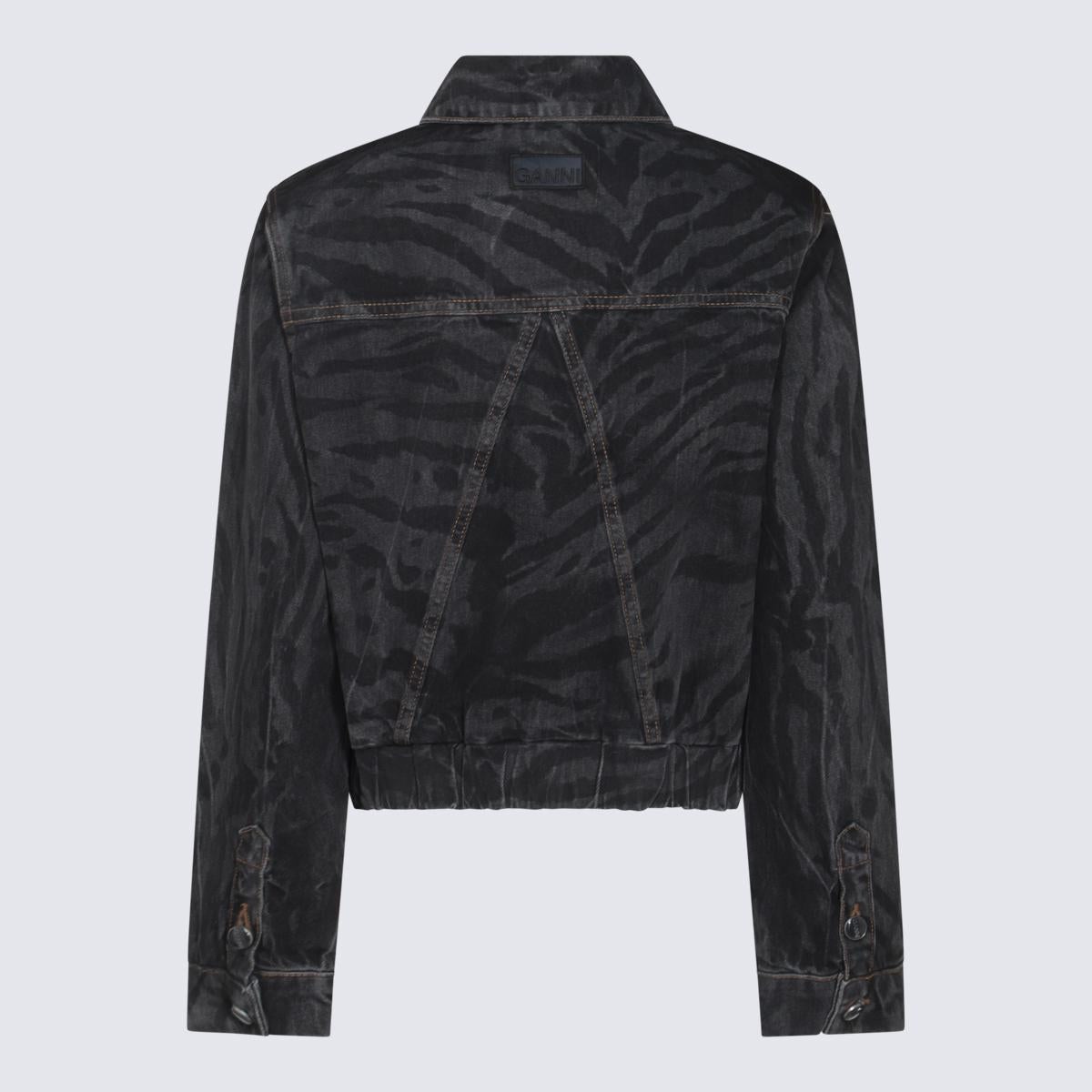 ブルゾン Ganni Ganni Jacket Black Black Heavy Twill Short Jacket | GANNI (Global)