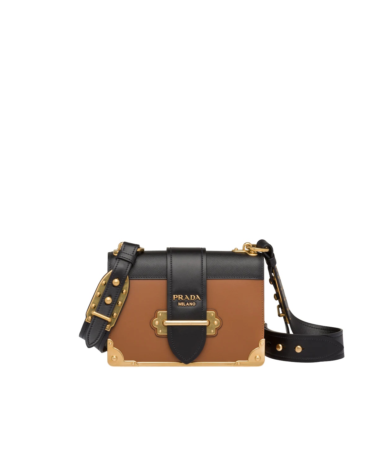 Leather Prada Cahier Bag - 1