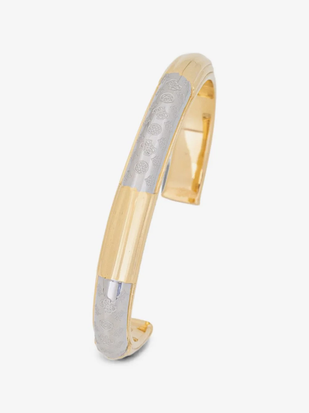 Viva Soleil logo-engraved cuff bracelet - 1