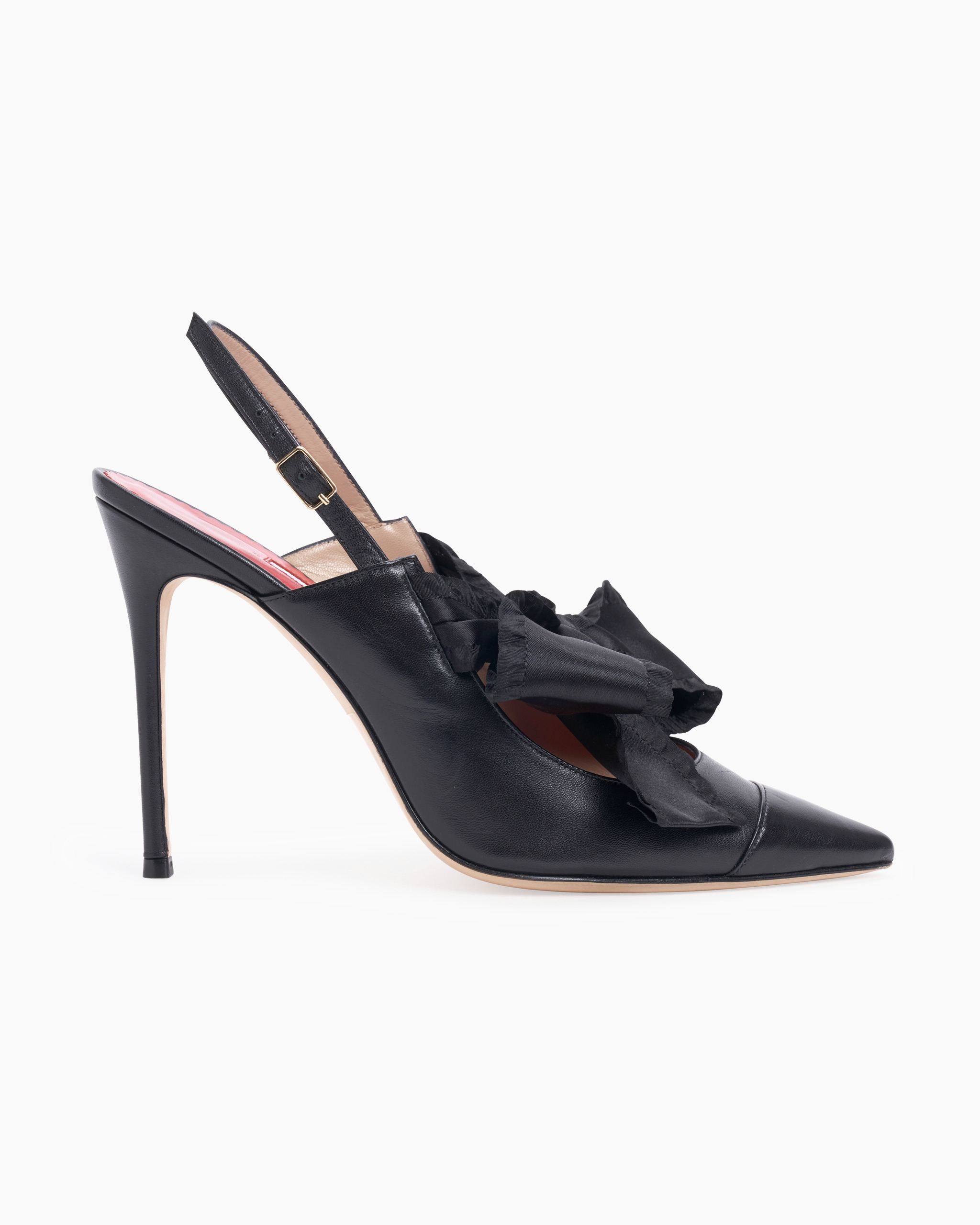 Knot-Embellished Sling-Back Mules - 1