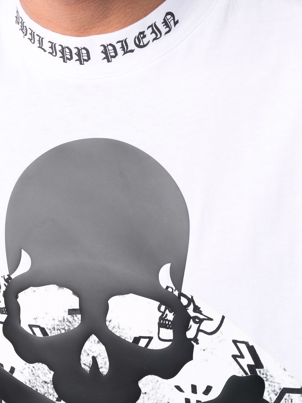 Skull-print short-sleeve T-shirt - 6