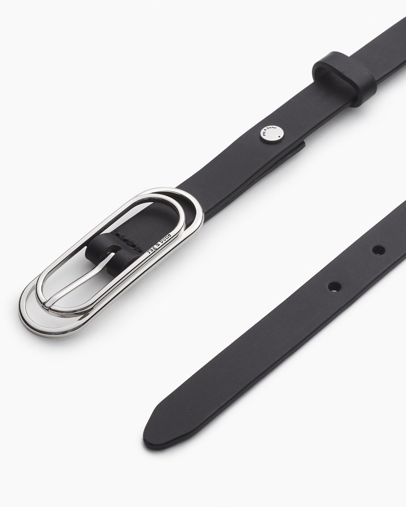 rag & bone Duo Rounded Rebound Leather Belt outlook