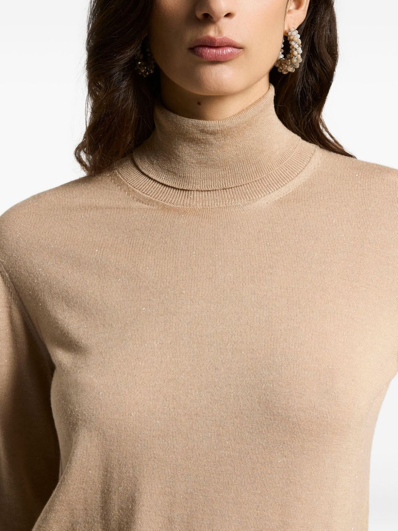 roll-neck glitter-details pullover 5