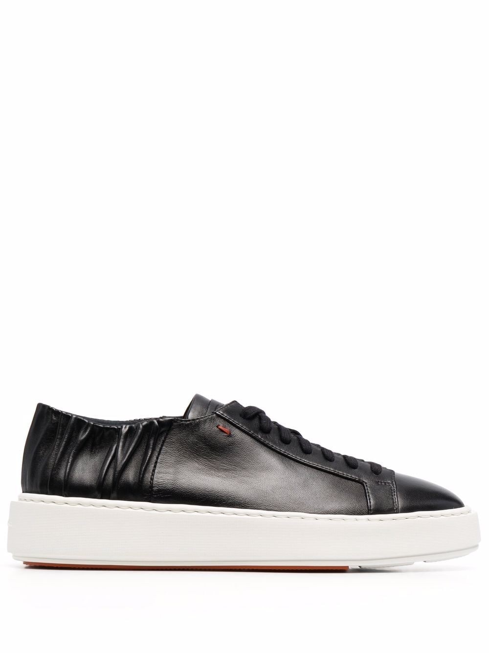 ruched detail low-top sneakers - 1