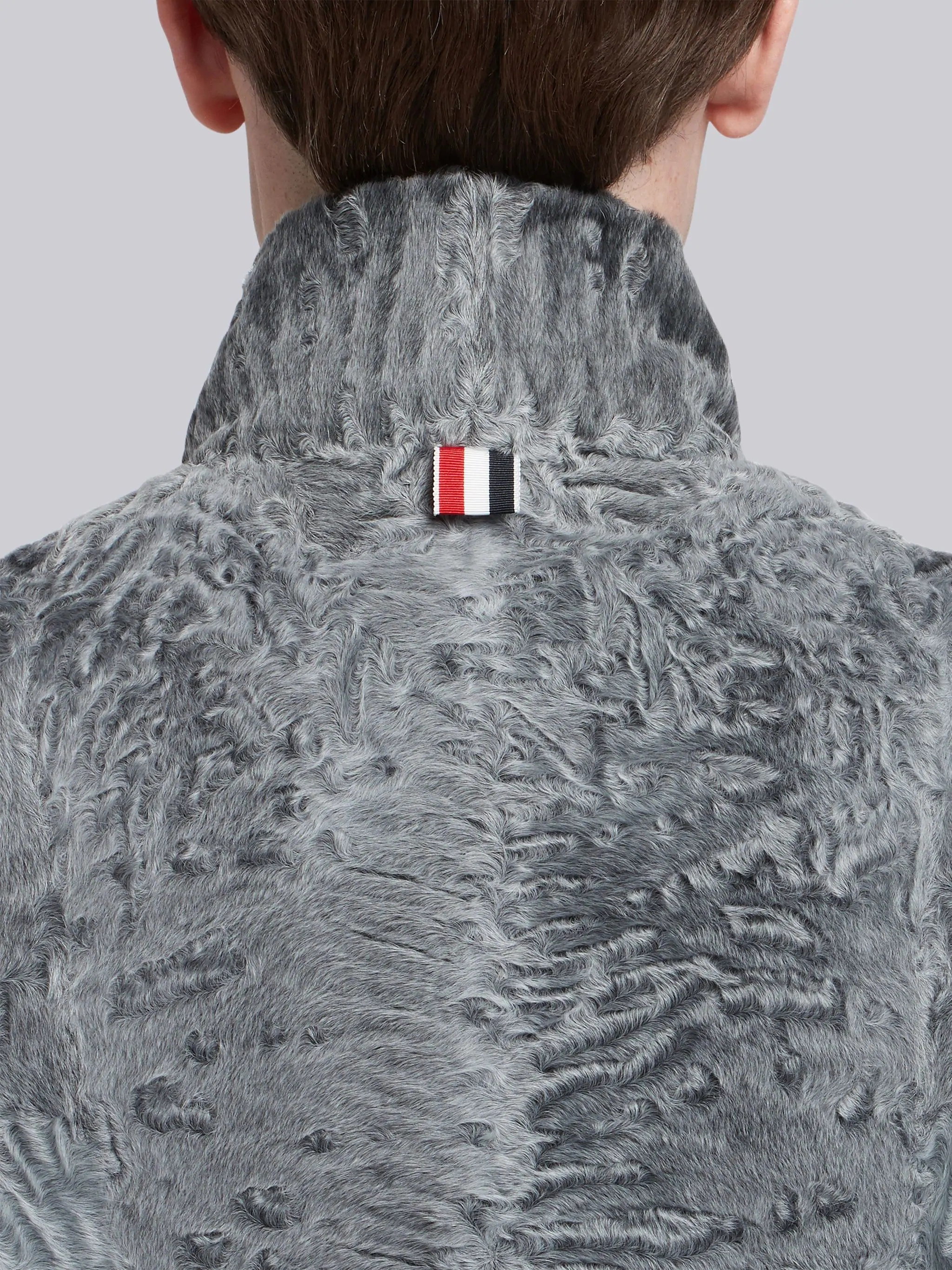 4-Bar intarsia textured jacket - 6