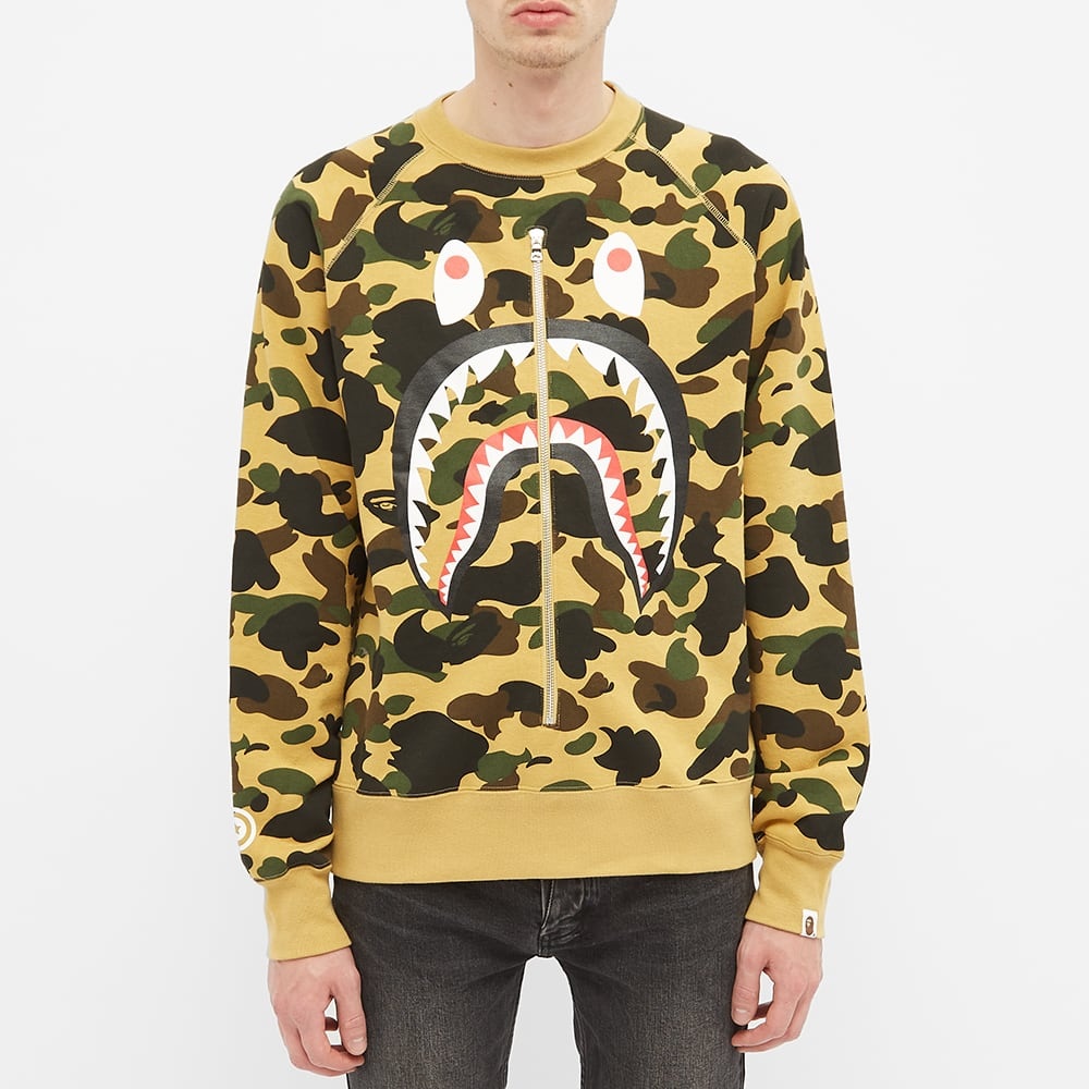 A Bathing Ape 1st Camo Shark Crew Sweat - 4