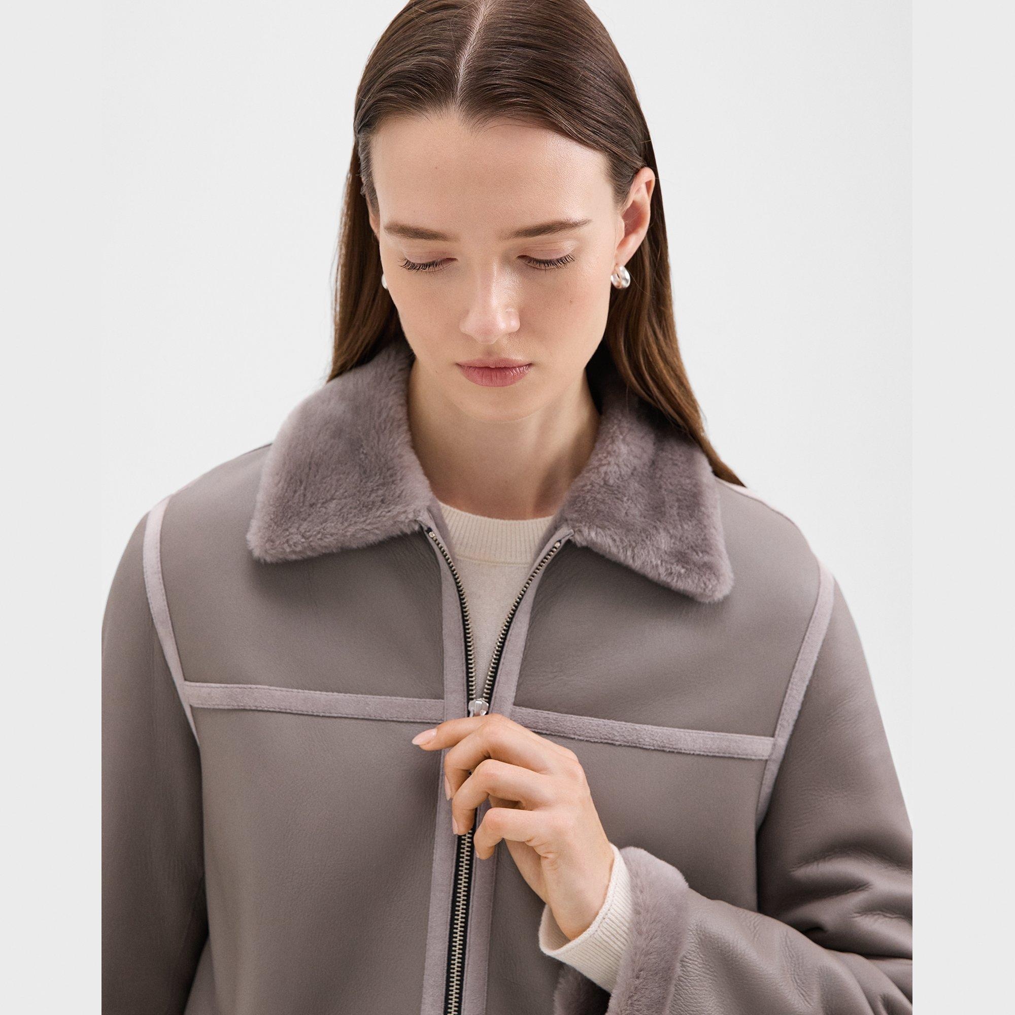Aviator Jacket in Shearling - 5